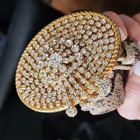 Cochni Python Gold Rhinestone Belt. NEW! - Picture 9 of 10